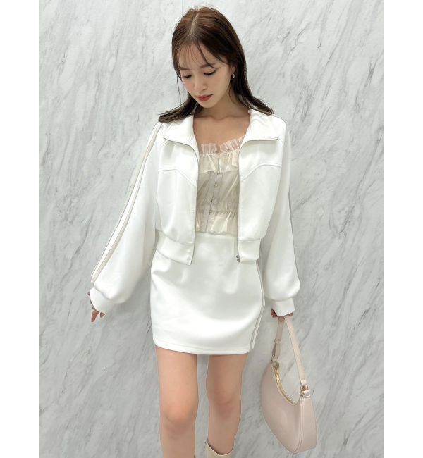 dazzlin「サイドラインミニスカート」|スカート|