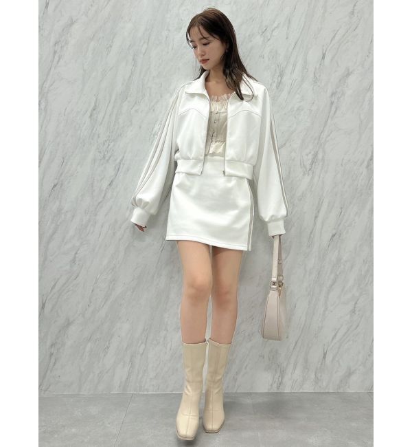 dazzlin「サイドラインミニスカート」|スカート|