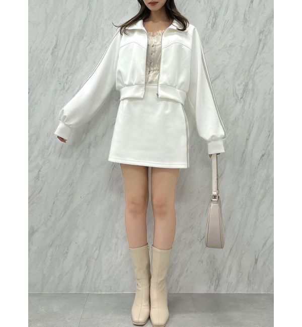 dazzlin「サイドラインミニスカート」|スカート|