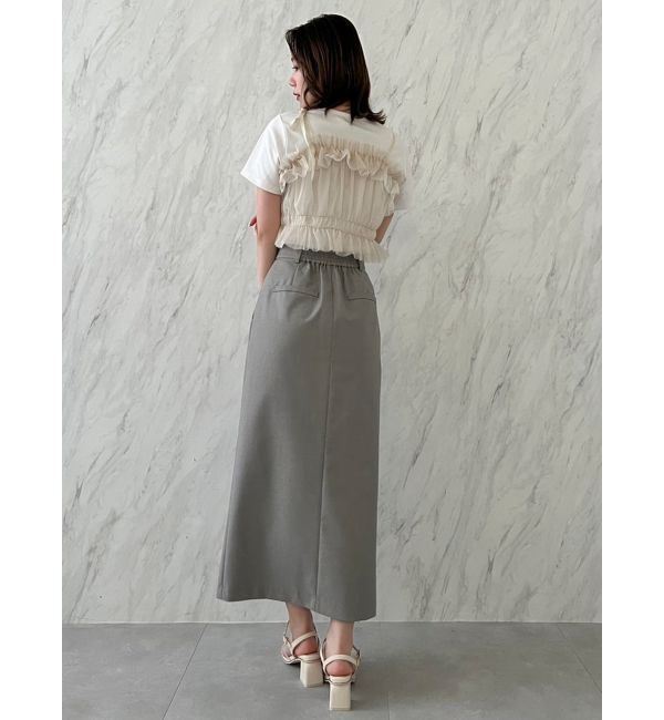 dazzlin「スラックスライクスカート」|スカート|