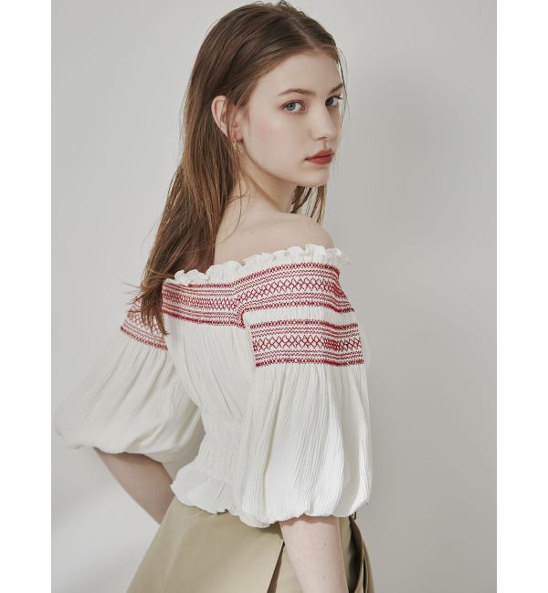 dazzlin「オフショルフェミニックトップス」|シャツ・ブラウス|オフホワイト