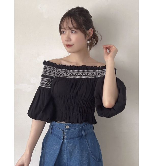 dazzlin「オフショルフェミニックトップス」|シャツ・ブラウス|