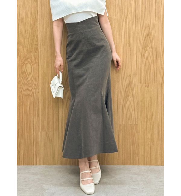 dazzlin「ステッチラインマーメイドスカート」|スカート|チャコールグレー