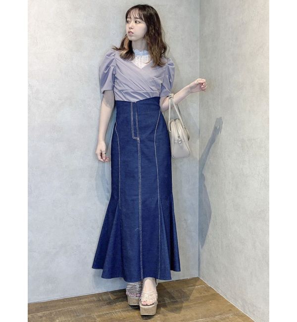 dazzlin「ステッチラインマーメイドスカート」|スカート|