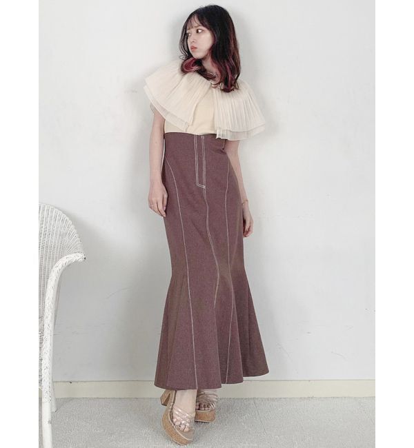 dazzlin「ステッチラインマーメイドスカート」|スカート|