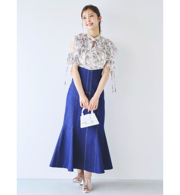 dazzlin「ステッチラインマーメイドスカート」|スカート|