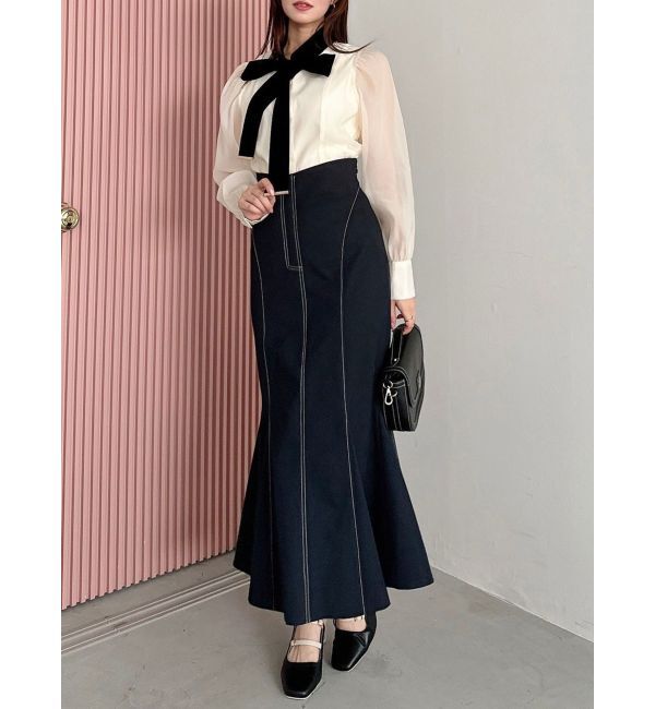 dazzlin「ステッチラインマーメイドスカート」|スカート|