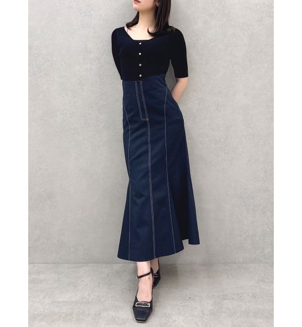 dazzlin「ステッチラインマーメイドスカート」|スカート|