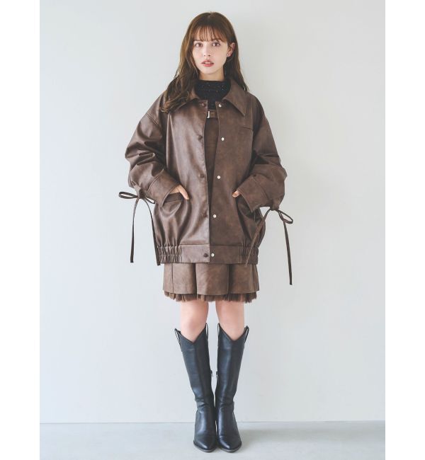 dazzlin「【SETUP】ヘムチュールベルトキャミワンピース※セットアップ対応」|ワンピース|