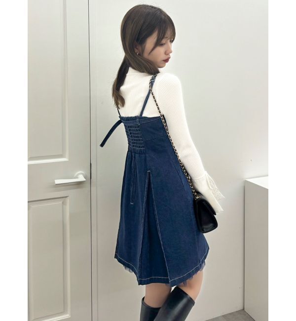 dazzlin「【SETUP】ヘムチュールベルトキャミワンピース※セットアップ対応」|ワンピース|