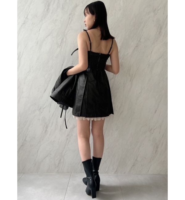 dazzlin「【SETUP】ヘムチュールベルトキャミワンピース※セットアップ対応」|ワンピース|