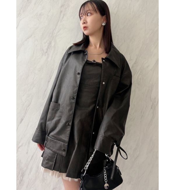 dazzlin「【SETUP】ヘムチュールベルトキャミワンピース※セットアップ対応」|ワンピース|