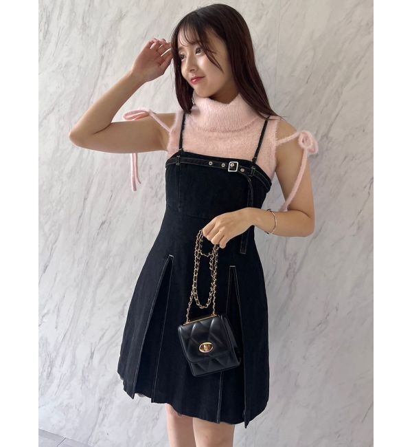 dazzlin「【SETUP】ヘムチュールベルトキャミワンピース※セットアップ対応」|ワンピース|