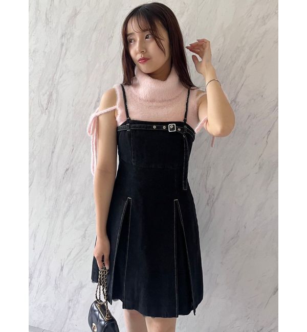 dazzlin「【SETUP】ヘムチュールベルトキャミワンピース※セットアップ対応」|ワンピース|