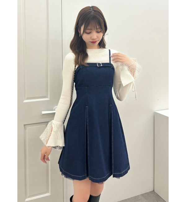 dazzlin「【SETUP】ヘムチュールベルトキャミワンピース※セットアップ対応」|ワンピース|