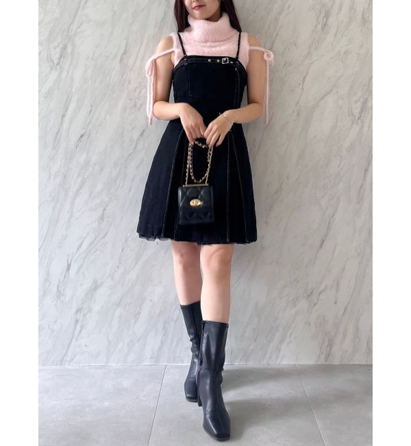 dazzlin「【SETUP】ヘムチュールベルトキャミワンピース※セットアップ対応」|ワンピース|