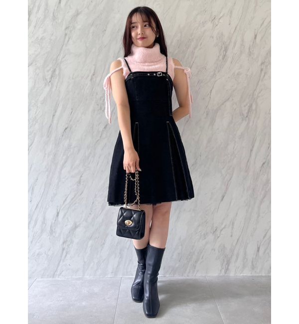 dazzlin「【SETUP】ヘムチュールベルトキャミワンピース※セットアップ対応」|ワンピース|