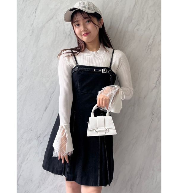 dazzlin「【SETUP】ヘムチュールベルトキャミワンピース※セットアップ対応」|ワンピース|