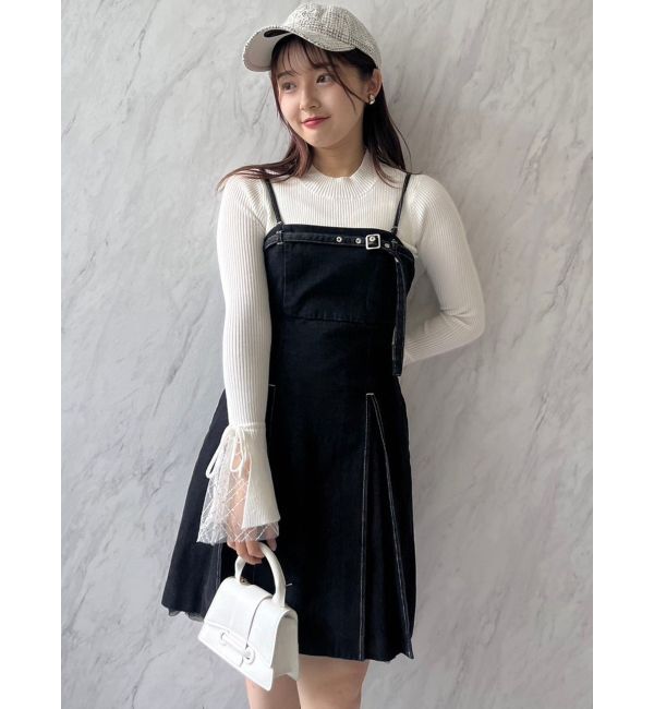 dazzlin「【SETUP】ヘムチュールベルトキャミワンピース※セットアップ対応」|ワンピース|