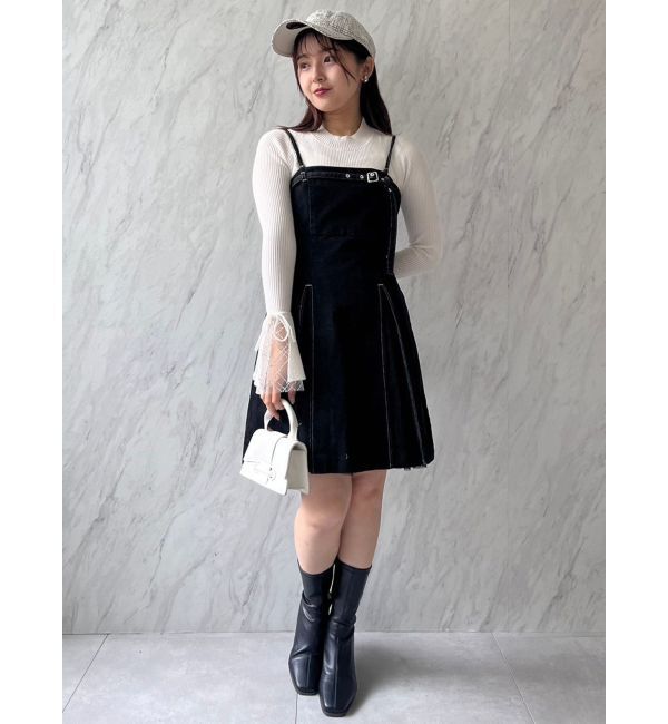 dazzlin「【SETUP】ヘムチュールベルトキャミワンピース※セットアップ対応」|ワンピース|