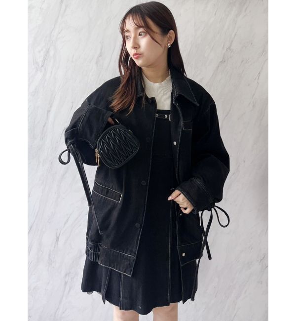 dazzlin「【SETUP】ヘムチュールベルトキャミワンピース※セットアップ対応」|ワンピース|