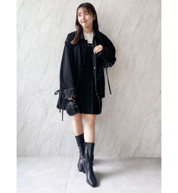 dazzlin「【SETUP】ヘムチュールベルトキャミワンピース※セットアップ対応」|ワンピース|