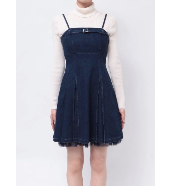 dazzlin「【SETUP】ヘムチュールベルトキャミワンピース※セットアップ対応」|ワンピース|