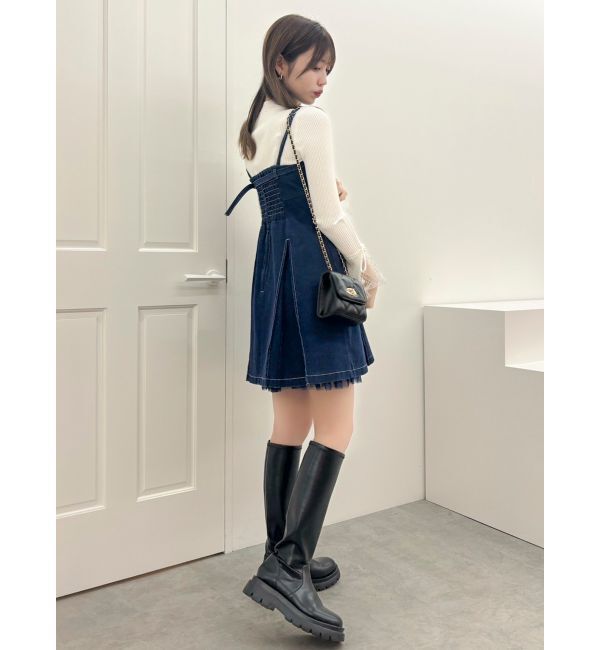 dazzlin「【SETUP】ヘムチュールベルトキャミワンピース※セットアップ対応」|ワンピース|