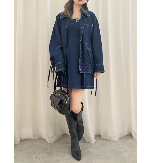 dazzlin「【SETUP】ヘムチュールベルトキャミワンピース※セットアップ対応」|ワンピース|