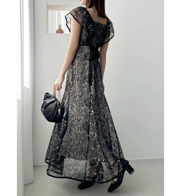 dazzlin「チュール刺繍マーメイドドレス」|ワンピース|