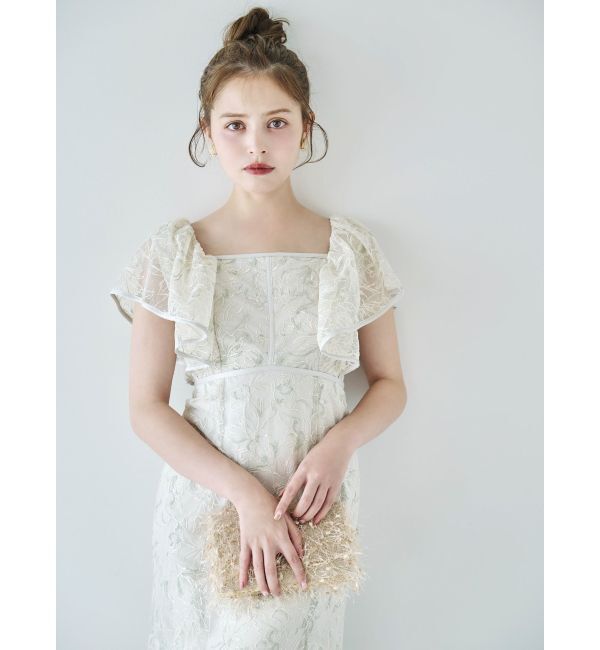 dazzlin「チュール刺繍マーメイドドレス」|ワンピース|