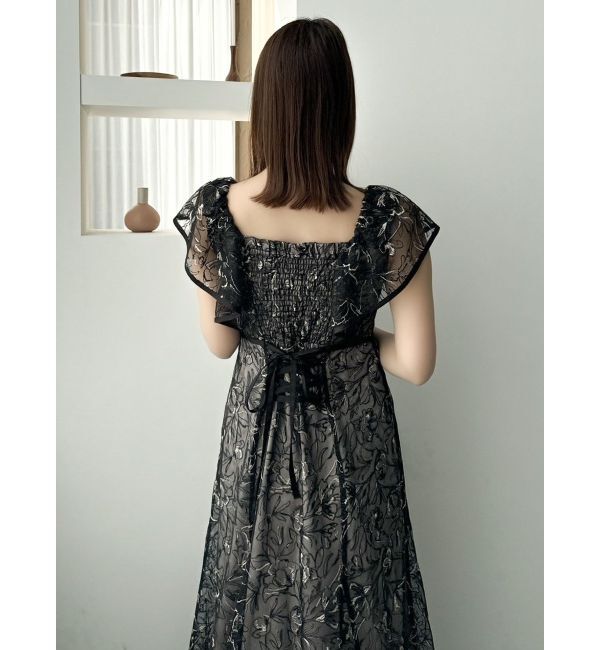 dazzlin「チュール刺繍マーメイドドレス」|ワンピース|