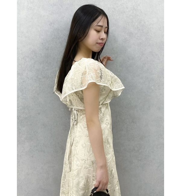 dazzlin「チュール刺繍マーメイドドレス」|ワンピース|