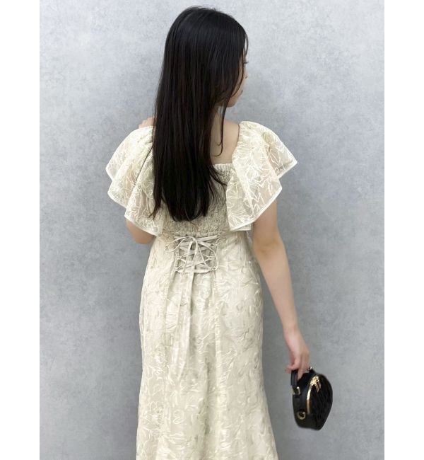 dazzlin「チュール刺繍マーメイドドレス」|ワンピース|