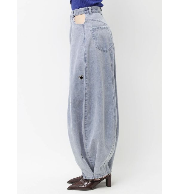 dazzlin「カーブタックデニムパンツ」|デニム|