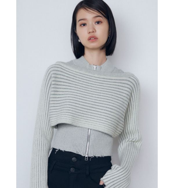 EMODA「マルチウェイユニットニット」|ニット・セーター|ミントグリーン