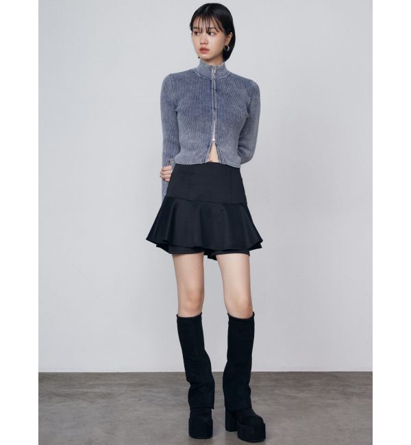 EMODA「ウォッシュリブジップニット」|ニット・セーター|