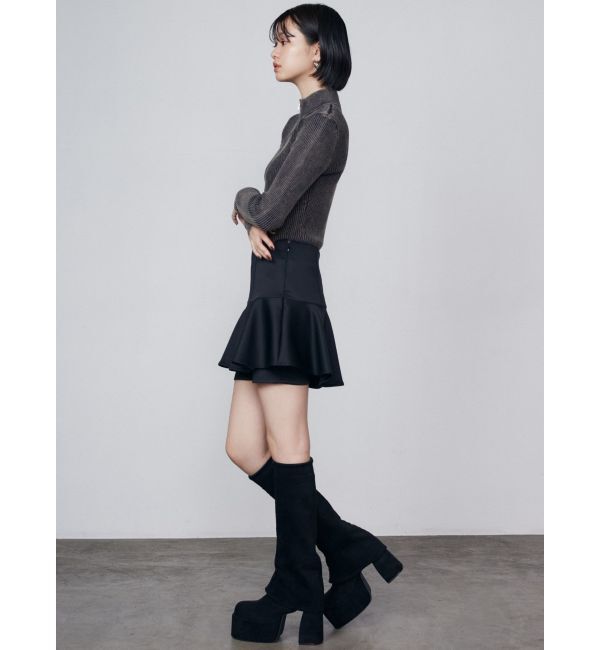 EMODA「ウォッシュリブジップニット」|ニット・セーター|