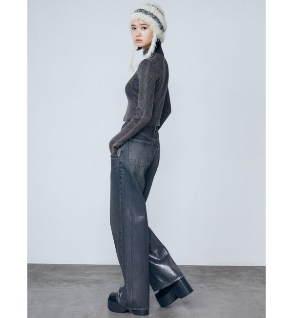 EMODA「ウォッシュリブジップニット」|ニット・セーター|