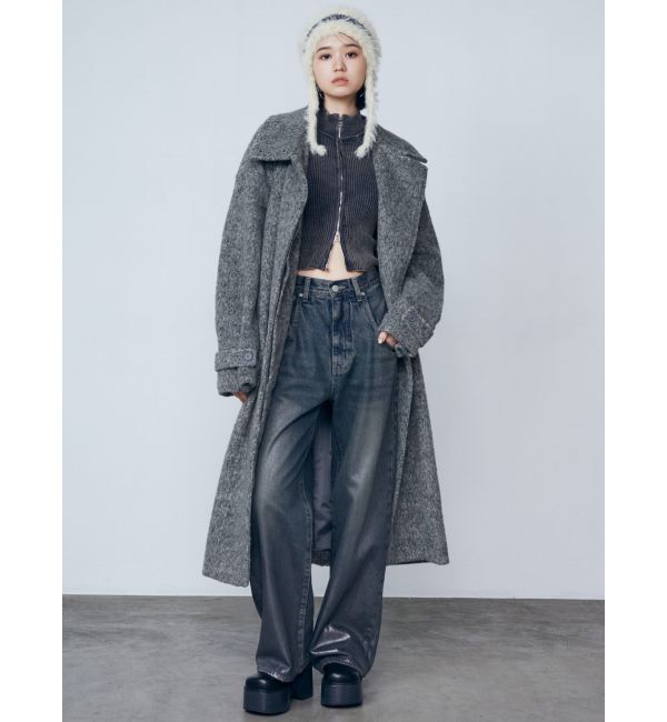 EMODA「ウォッシュリブジップニット」|ニット・セーター|