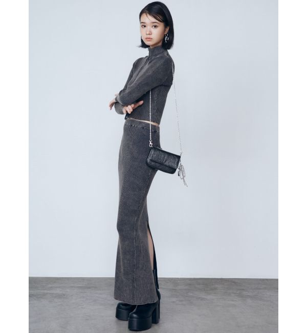 EMODA「ウォッシュリブジップニット」|ニット・セーター|