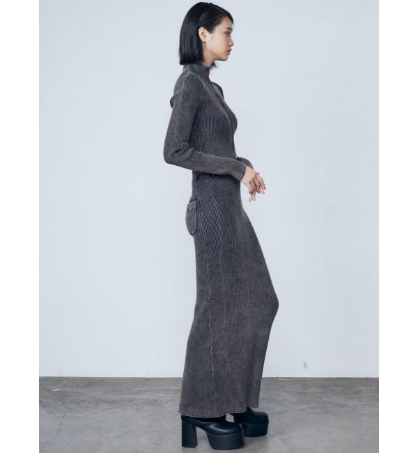 EMODA「ウォッシュリブジップニット」|ニット・セーター|