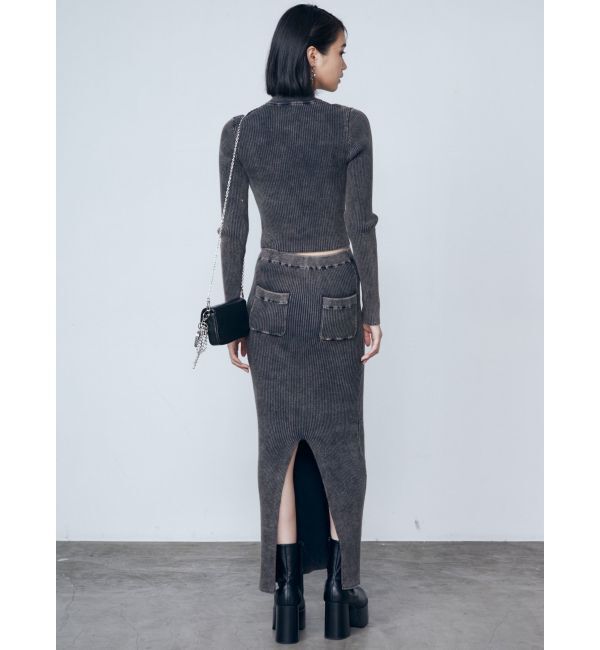 EMODA「ウォッシュリブジップニット」|ニット・セーター|