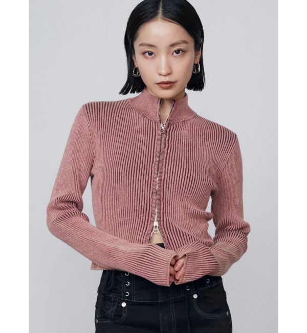 EMODA「ウォッシュリブジップニット」|ニット・セーター|