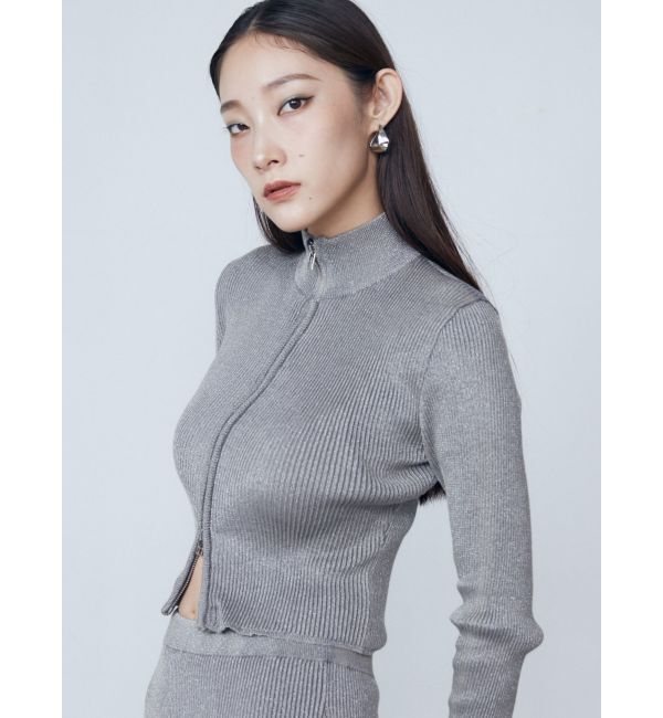 EMODA「ウォッシュリブジップニット」|ニット・セーター|
