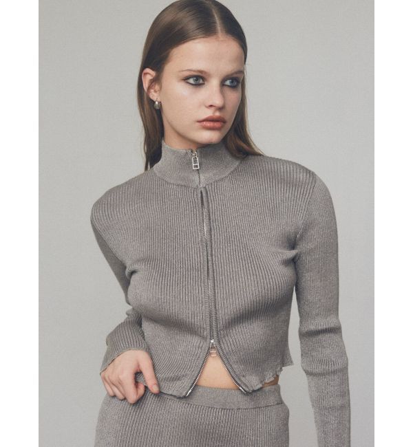 EMODA「ウォッシュリブジップニット」|ニット・セーター|