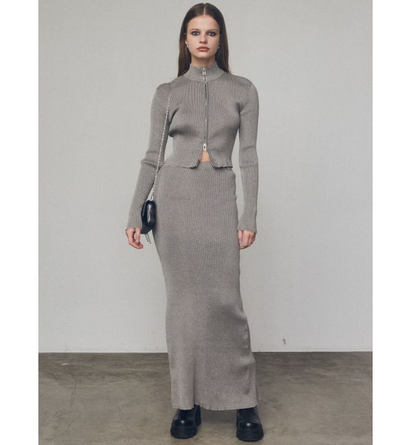 EMODA「ウォッシュリブジップニット」|ニット・セーター|