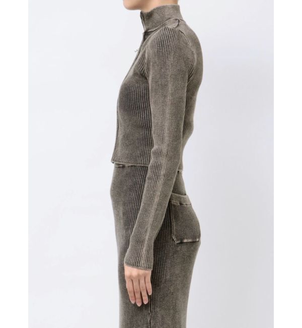 EMODA「ウォッシュリブジップニット」|ニット・セーター|