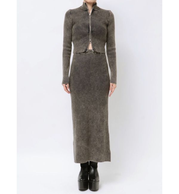 EMODA「ウォッシュリブジップニット」|ニット・セーター|