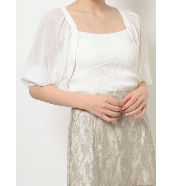 MERCURYDUO「シアースリーブ2WAYニット」|ニット・セーター|